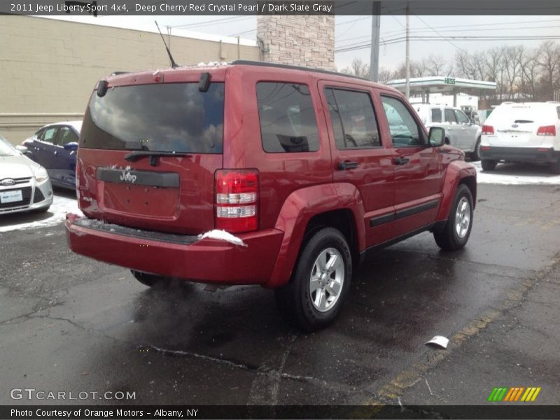 Deep Cherry Red Crystal Pearl / Dark Slate Gray 2011 Jeep Liberty Sport 4x4