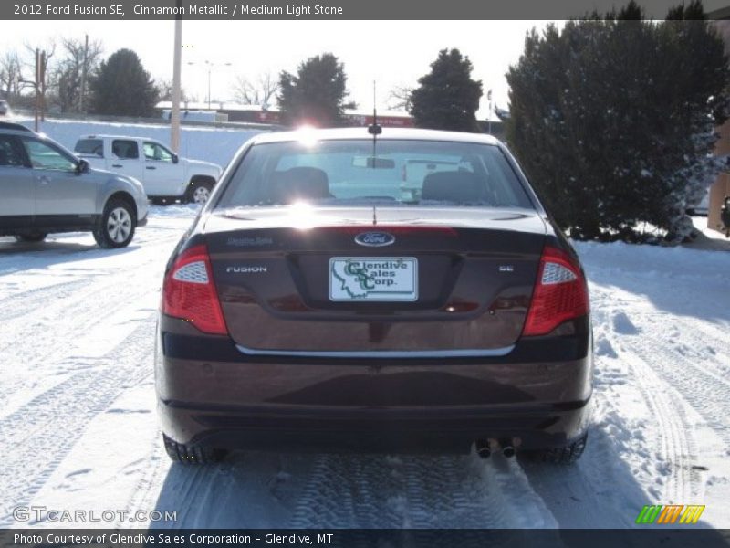 Cinnamon Metallic / Medium Light Stone 2012 Ford Fusion SE