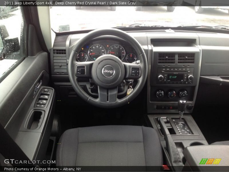 Deep Cherry Red Crystal Pearl / Dark Slate Gray 2011 Jeep Liberty Sport 4x4