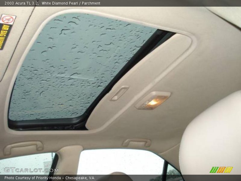 White Diamond Pearl / Parchment 2003 Acura TL 3.2