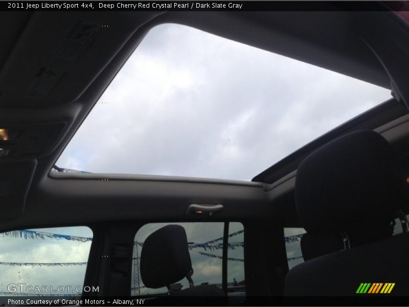 Deep Cherry Red Crystal Pearl / Dark Slate Gray 2011 Jeep Liberty Sport 4x4