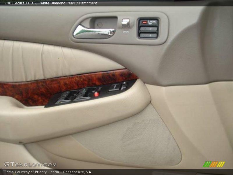 White Diamond Pearl / Parchment 2003 Acura TL 3.2