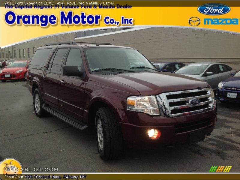Royal Red Metallic / Camel 2011 Ford Expedition EL XLT 4x4