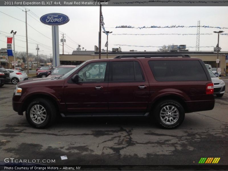 Royal Red Metallic / Camel 2011 Ford Expedition EL XLT 4x4