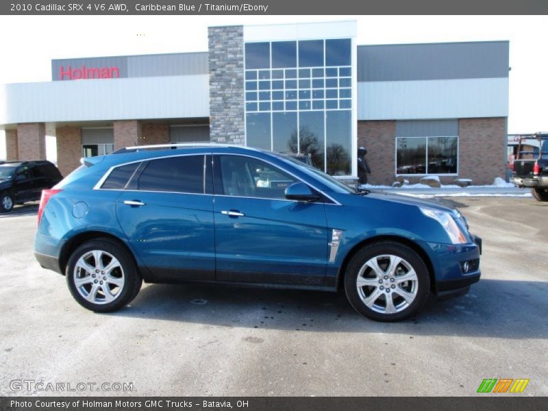 Caribbean Blue / Titanium/Ebony 2010 Cadillac SRX 4 V6 AWD