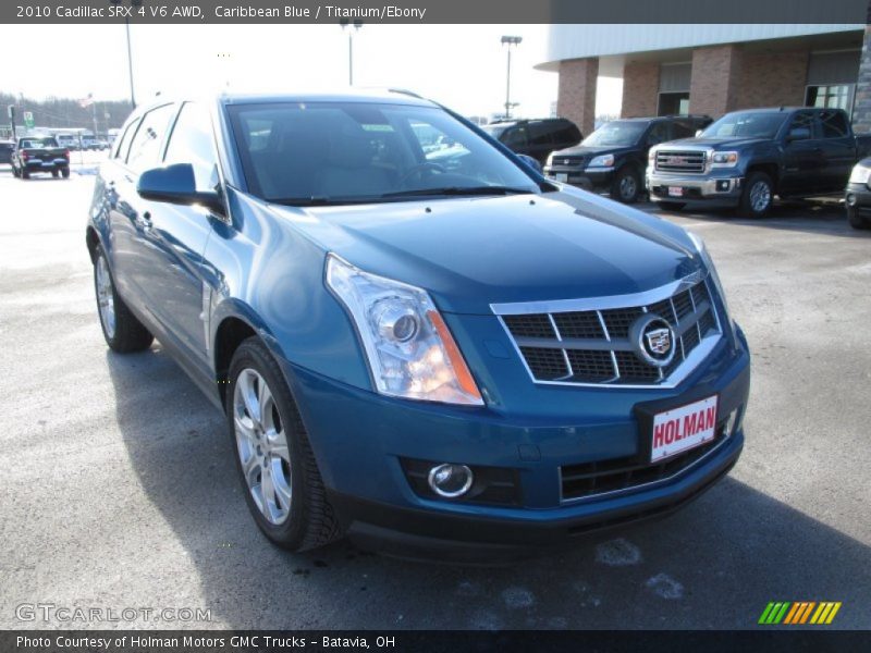 Caribbean Blue / Titanium/Ebony 2010 Cadillac SRX 4 V6 AWD