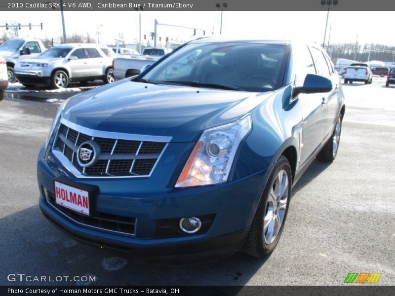 Caribbean Blue / Titanium/Ebony 2010 Cadillac SRX 4 V6 AWD