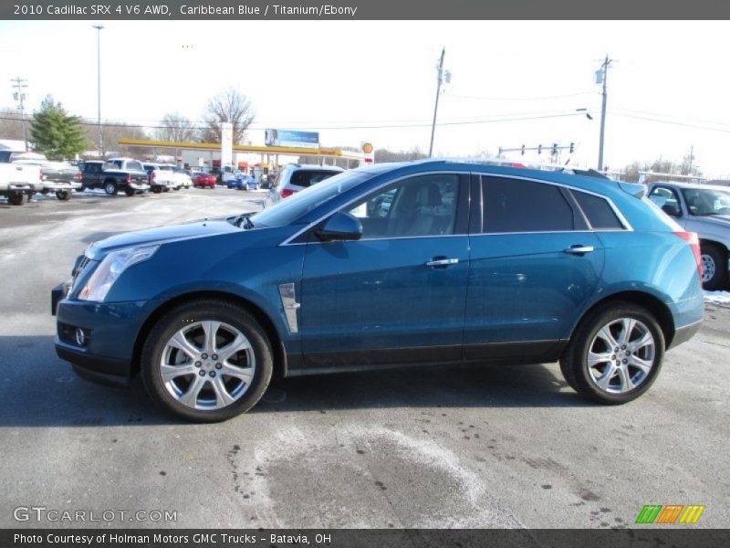 Caribbean Blue / Titanium/Ebony 2010 Cadillac SRX 4 V6 AWD