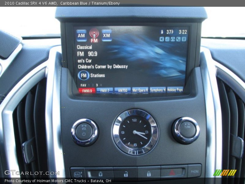 Caribbean Blue / Titanium/Ebony 2010 Cadillac SRX 4 V6 AWD