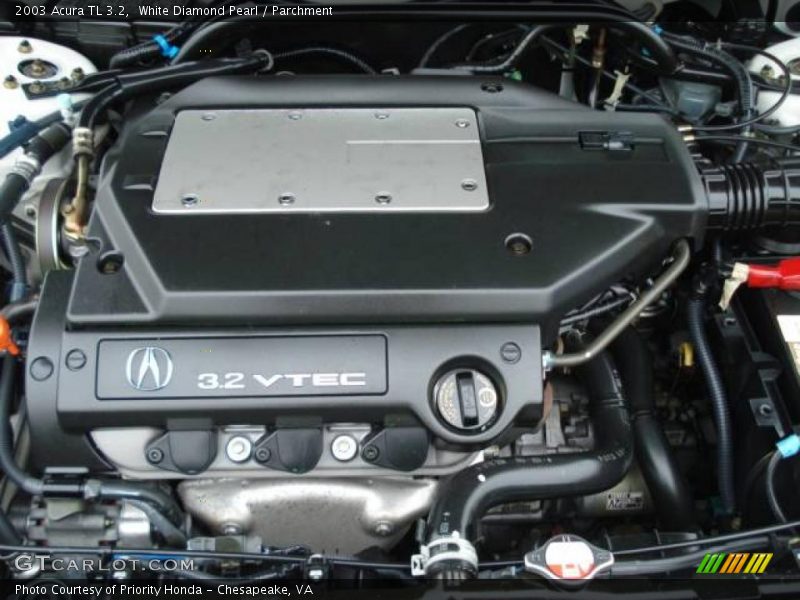 White Diamond Pearl / Parchment 2003 Acura TL 3.2