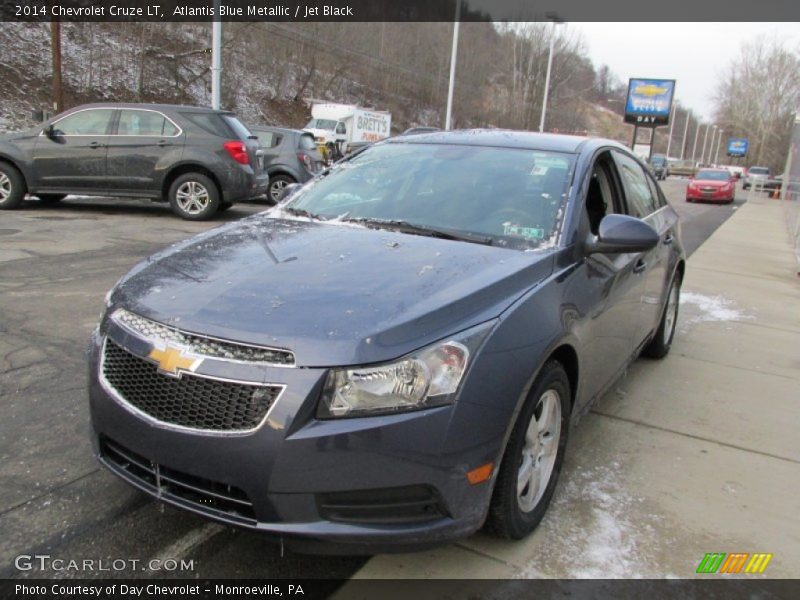 Atlantis Blue Metallic / Jet Black 2014 Chevrolet Cruze LT