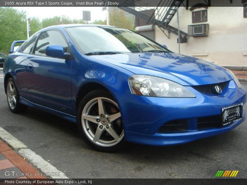 Vivid Blue Pearl / Ebony 2005 Acura RSX Type S Sports Coupe