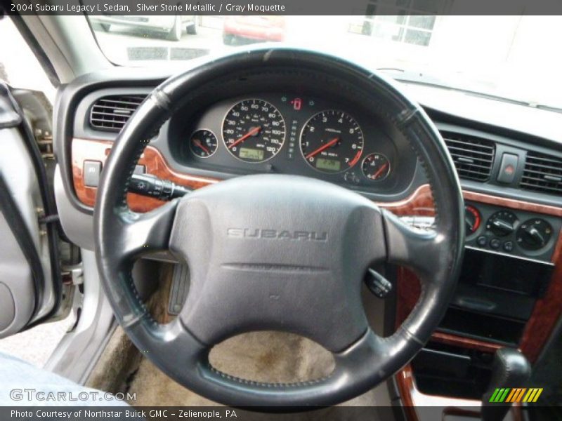 Silver Stone Metallic / Gray Moquette 2004 Subaru Legacy L Sedan