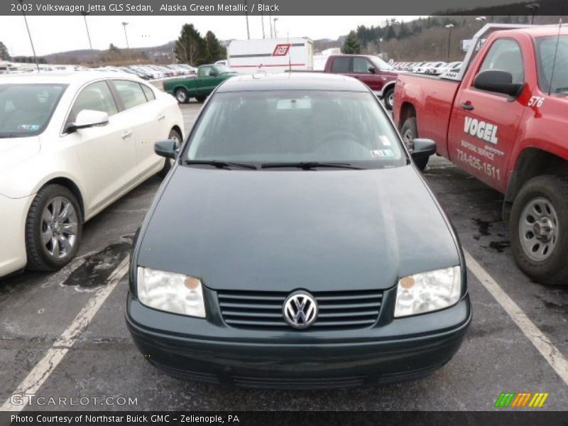 Alaska Green Metallic / Black 2003 Volkswagen Jetta GLS Sedan