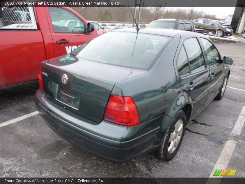 Alaska Green Metallic / Black 2003 Volkswagen Jetta GLS Sedan