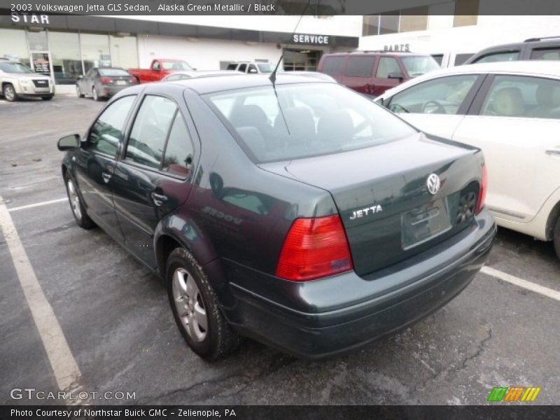 Alaska Green Metallic / Black 2003 Volkswagen Jetta GLS Sedan