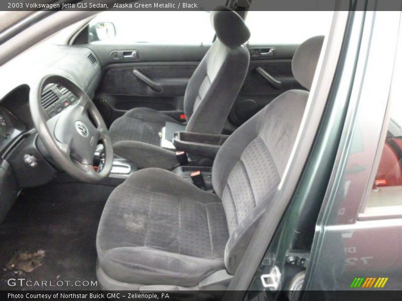 Alaska Green Metallic / Black 2003 Volkswagen Jetta GLS Sedan