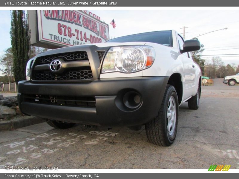 Super White / Graphite Gray 2011 Toyota Tacoma Regular Cab