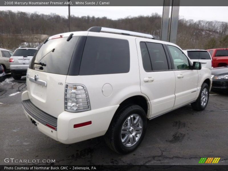 White Suede / Camel 2008 Mercury Mountaineer Premier AWD