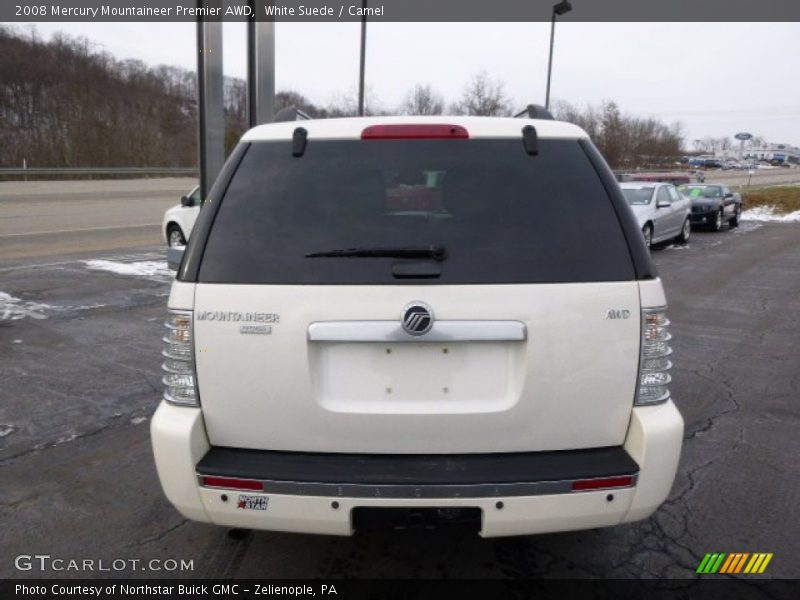 White Suede / Camel 2008 Mercury Mountaineer Premier AWD