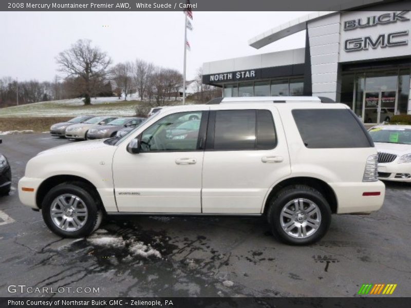 White Suede / Camel 2008 Mercury Mountaineer Premier AWD