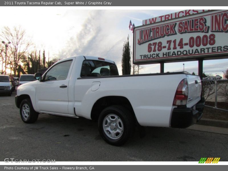 Super White / Graphite Gray 2011 Toyota Tacoma Regular Cab