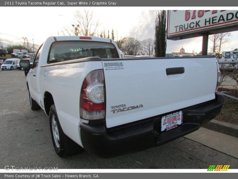 Super White / Graphite Gray 2011 Toyota Tacoma Regular Cab