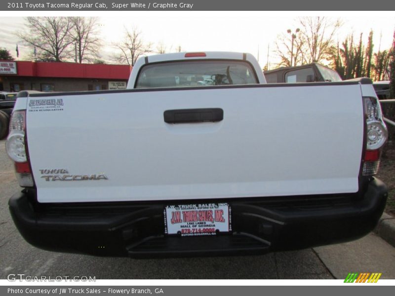 Super White / Graphite Gray 2011 Toyota Tacoma Regular Cab