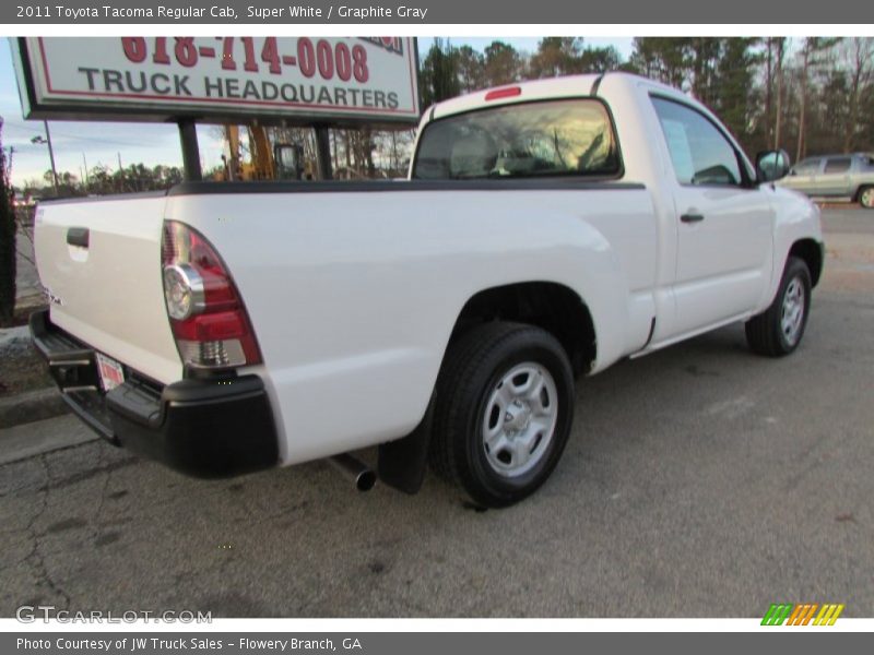Super White / Graphite Gray 2011 Toyota Tacoma Regular Cab