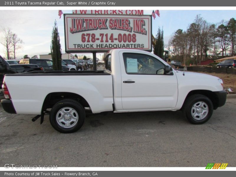 Super White / Graphite Gray 2011 Toyota Tacoma Regular Cab