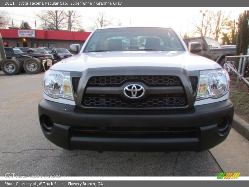 Super White / Graphite Gray 2011 Toyota Tacoma Regular Cab