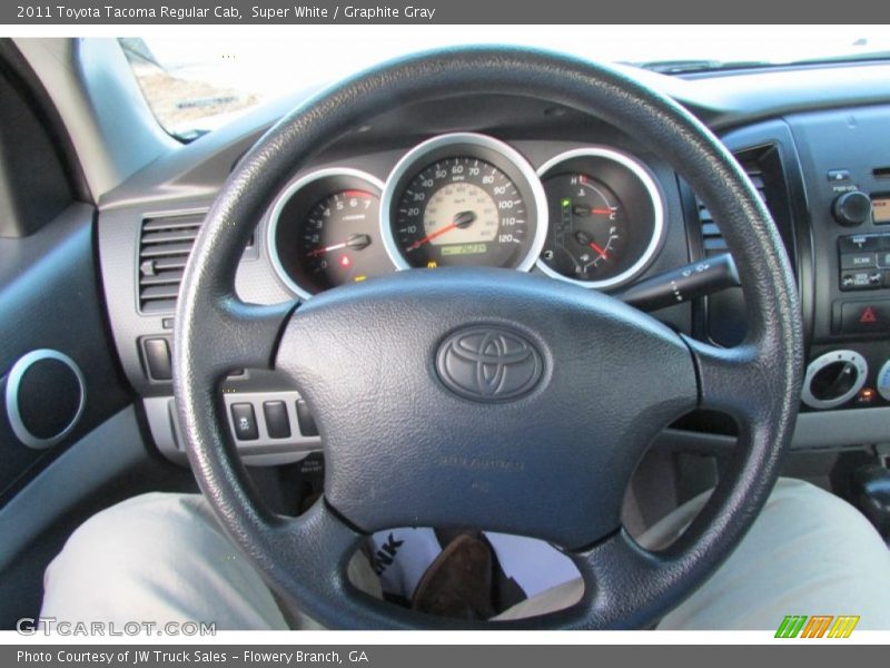 Super White / Graphite Gray 2011 Toyota Tacoma Regular Cab