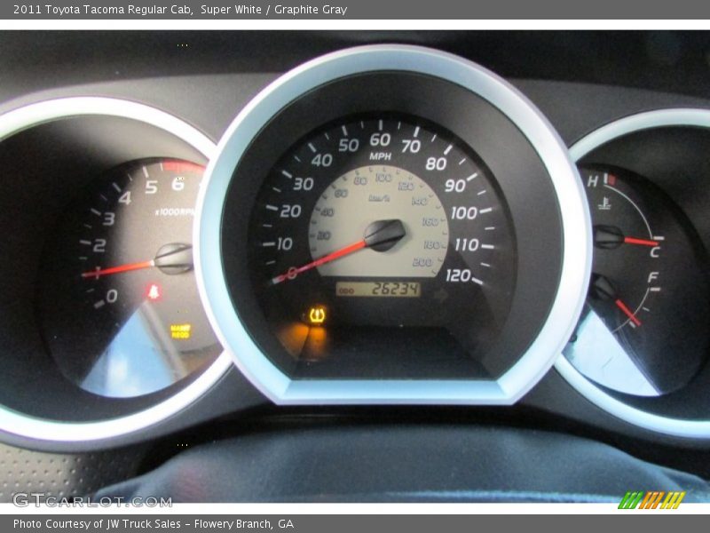 Super White / Graphite Gray 2011 Toyota Tacoma Regular Cab