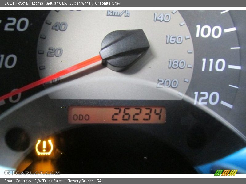 Super White / Graphite Gray 2011 Toyota Tacoma Regular Cab