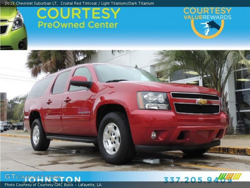 Crystal Red Tintcoat / Light Titanium/Dark Titanium 2013 Chevrolet Suburban LT