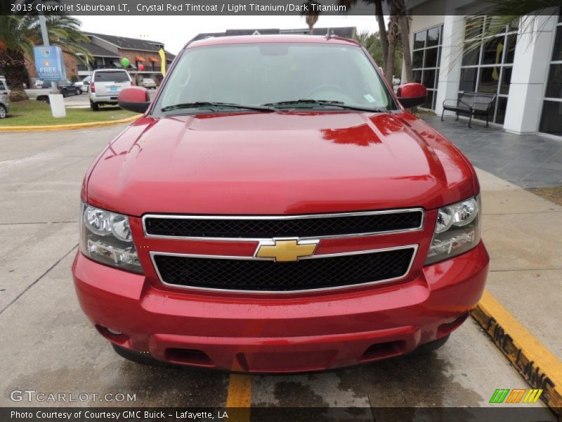 Crystal Red Tintcoat / Light Titanium/Dark Titanium 2013 Chevrolet Suburban LT