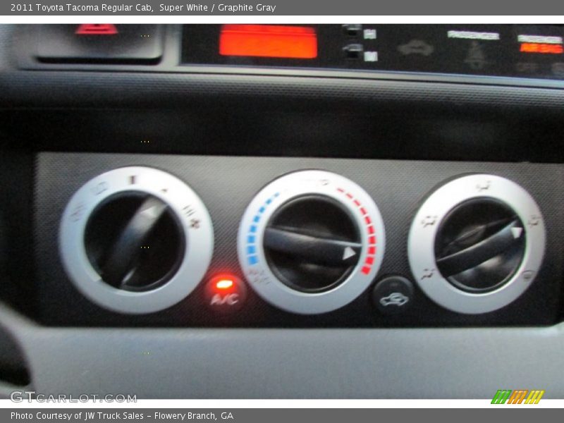 Super White / Graphite Gray 2011 Toyota Tacoma Regular Cab