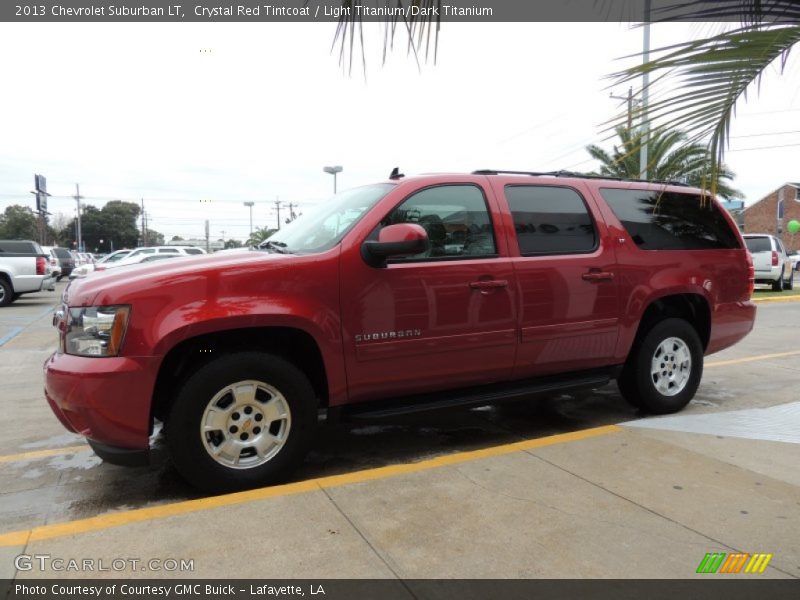 Crystal Red Tintcoat / Light Titanium/Dark Titanium 2013 Chevrolet Suburban LT