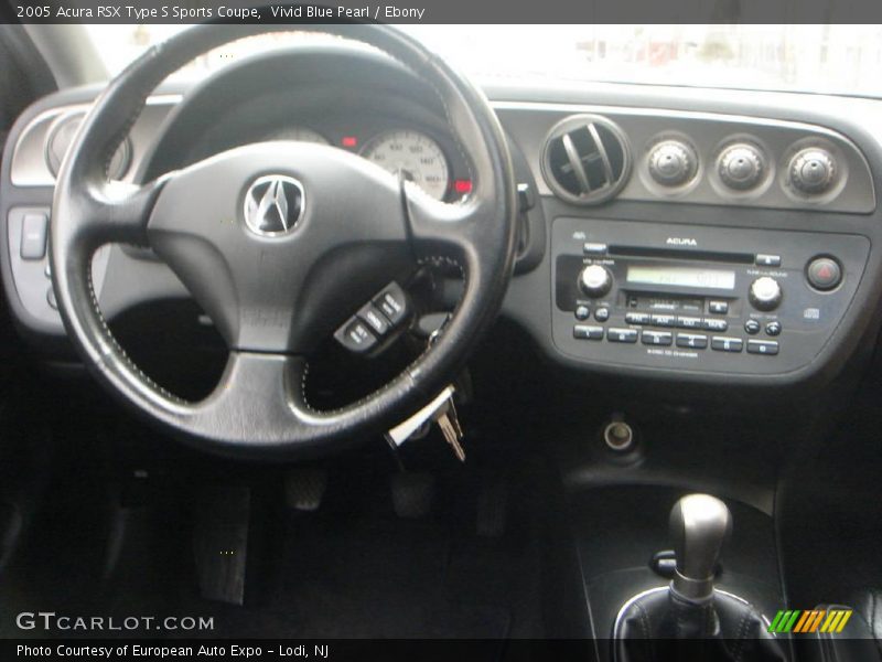 Vivid Blue Pearl / Ebony 2005 Acura RSX Type S Sports Coupe