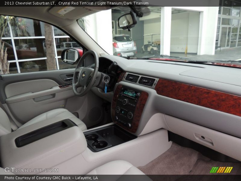 Crystal Red Tintcoat / Light Titanium/Dark Titanium 2013 Chevrolet Suburban LT