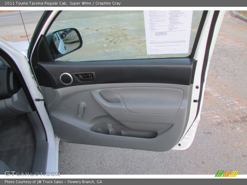 Super White / Graphite Gray 2011 Toyota Tacoma Regular Cab