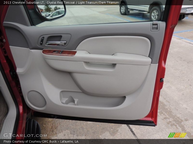 Crystal Red Tintcoat / Light Titanium/Dark Titanium 2013 Chevrolet Suburban LT