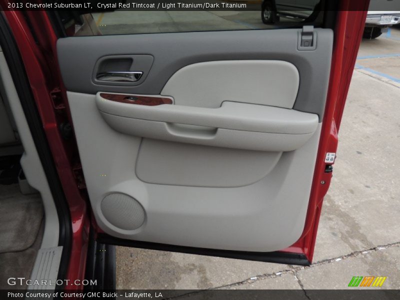 Crystal Red Tintcoat / Light Titanium/Dark Titanium 2013 Chevrolet Suburban LT