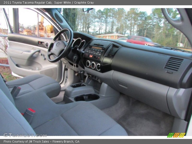 Super White / Graphite Gray 2011 Toyota Tacoma Regular Cab