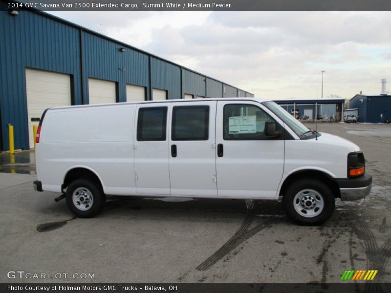 Summit White / Medium Pewter 2014 GMC Savana Van 2500 Extended Cargo