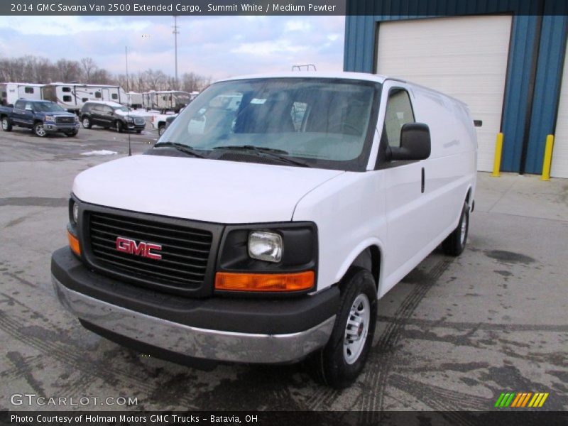 Summit White / Medium Pewter 2014 GMC Savana Van 2500 Extended Cargo