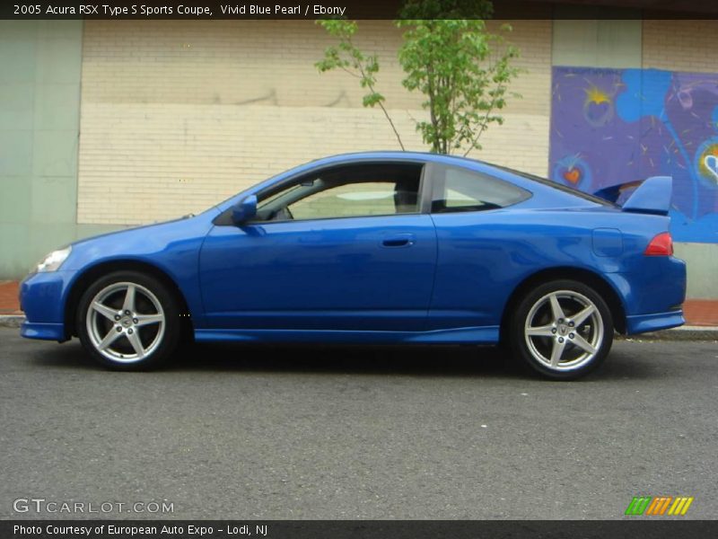 Vivid Blue Pearl / Ebony 2005 Acura RSX Type S Sports Coupe