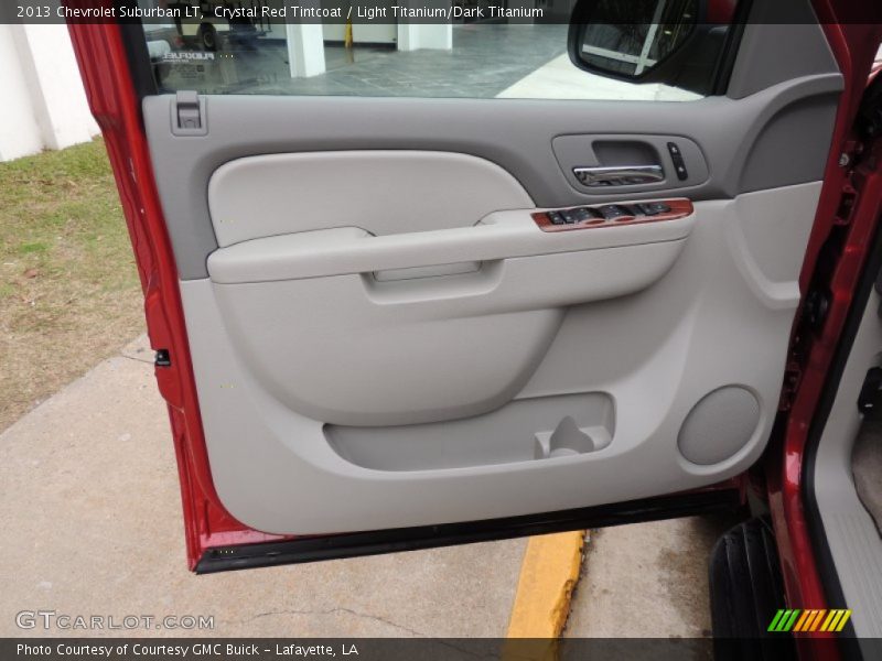Crystal Red Tintcoat / Light Titanium/Dark Titanium 2013 Chevrolet Suburban LT