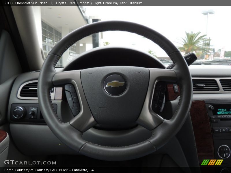 Crystal Red Tintcoat / Light Titanium/Dark Titanium 2013 Chevrolet Suburban LT
