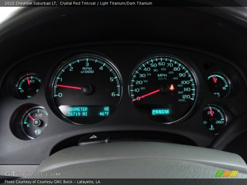 Crystal Red Tintcoat / Light Titanium/Dark Titanium 2013 Chevrolet Suburban LT
